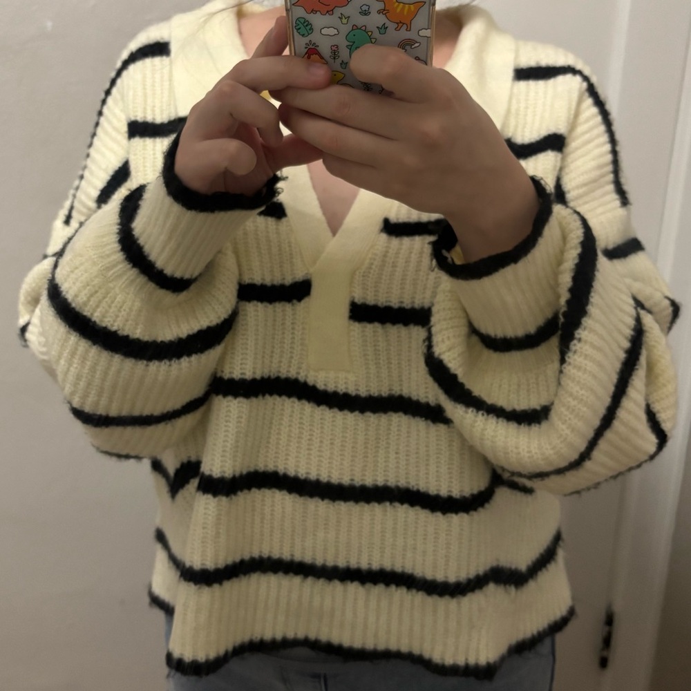 Miou Muse Striped Sweater | Size M - Picture 9 of 9